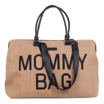 Childhome - Torba za presvlačenje MOMMY BAG RAFFIA LOOK bežičasta