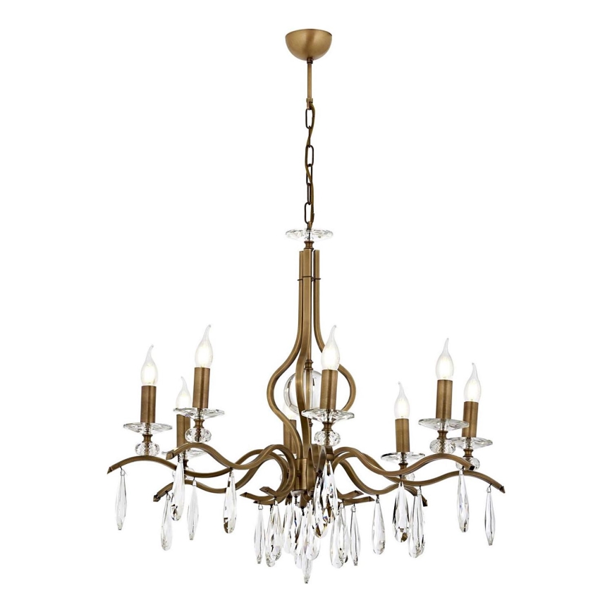 CLASSIC 8xE14/40W/230V luster na lance, bronz