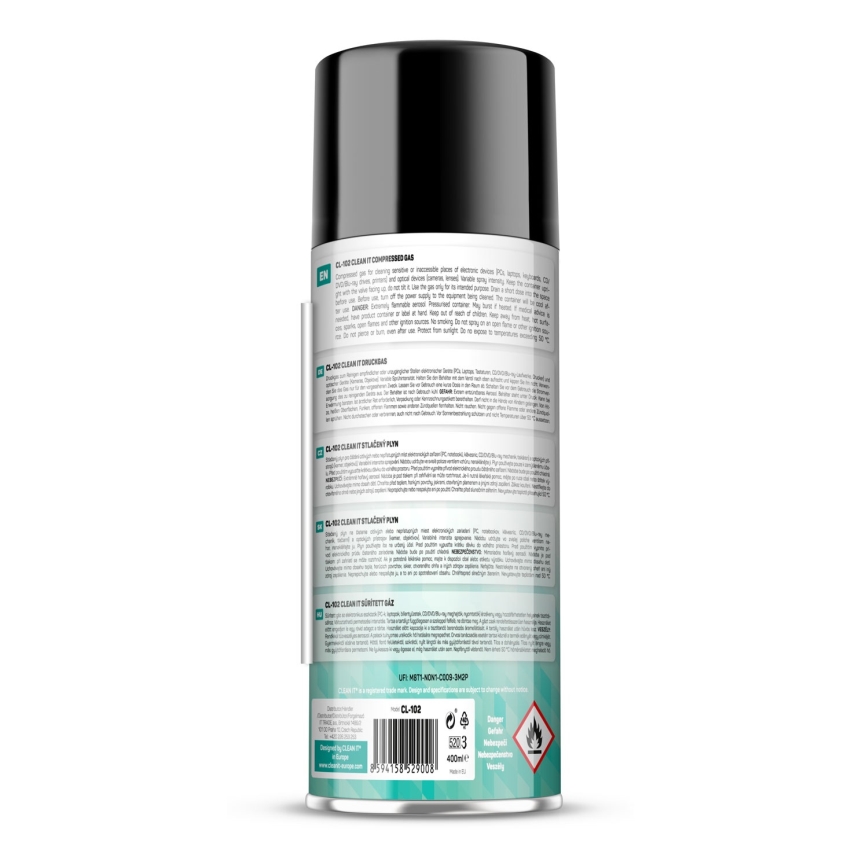 CLEAN IT CL-102 - Komprimirani plin za čišćenje elektroničkih uređaja 400 ml