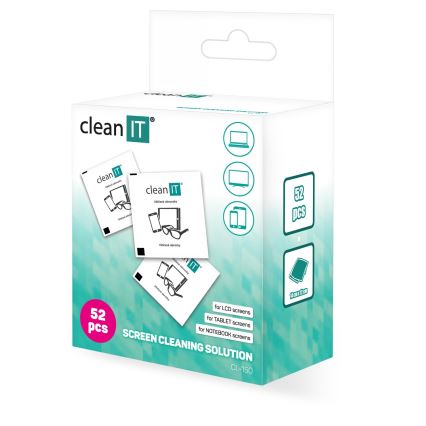 CLEAN IT CL-150 - Vlažne maramice za čišćenje, pojedinačni komadi 52 kom