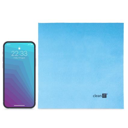 CLEAN IT CL-710 - Krpa za čišćenje od mikrovlakana 19x19 cm plava