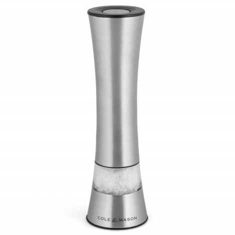 Cole&Mason - Električni mlinac za sol ili papar BURFORD 4xAAA 18 cm krom