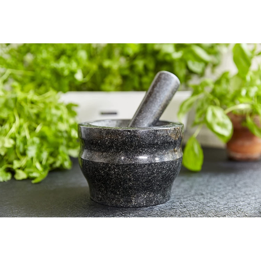 Cole&Mason - Granitni tarionik s tučkom GRANITE pr. 18 cm granit/crna