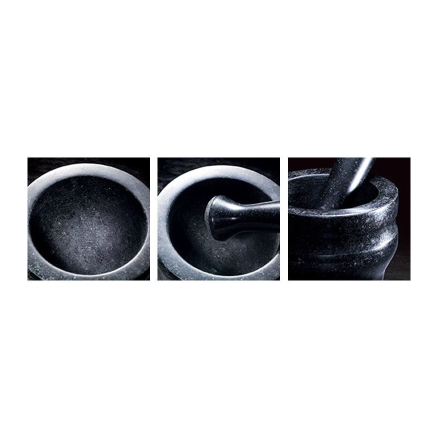 Cole&Mason - Granitni tarionik s tučkom GRANITE pr. 18 cm granit/crna
