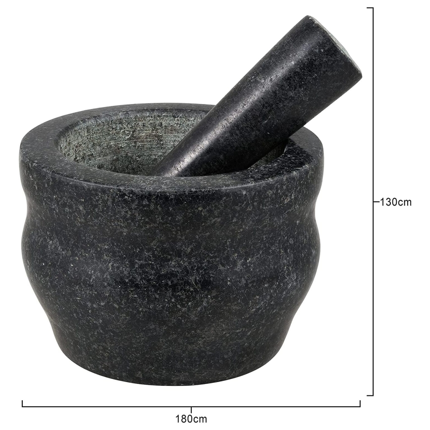 Cole&Mason - Granitni tarionik s tučkom GRANITE pr. 18 cm granit/crna