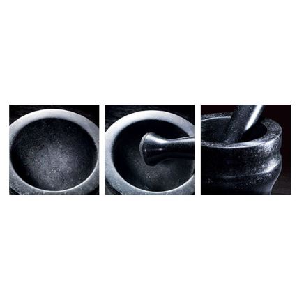 Cole&Mason - Granitni tučak s tučkom GRANITE promjera 18 cm granit/crna