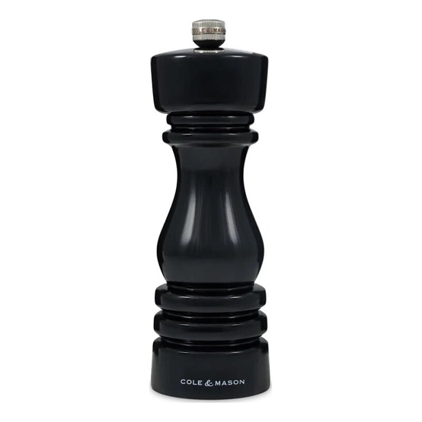 Cole&Mason - Mlin za sol LONDON 18 cm buk/crna