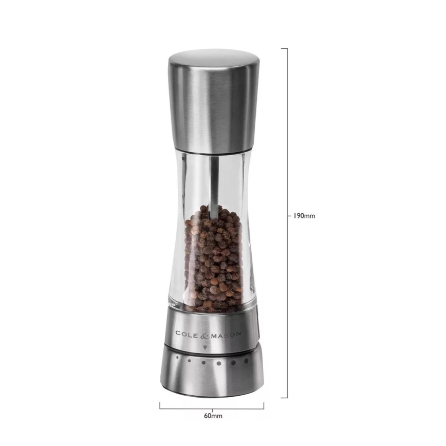 Cole&Mason - Mlinac za papar DERWENT 19 cm sjajni krom