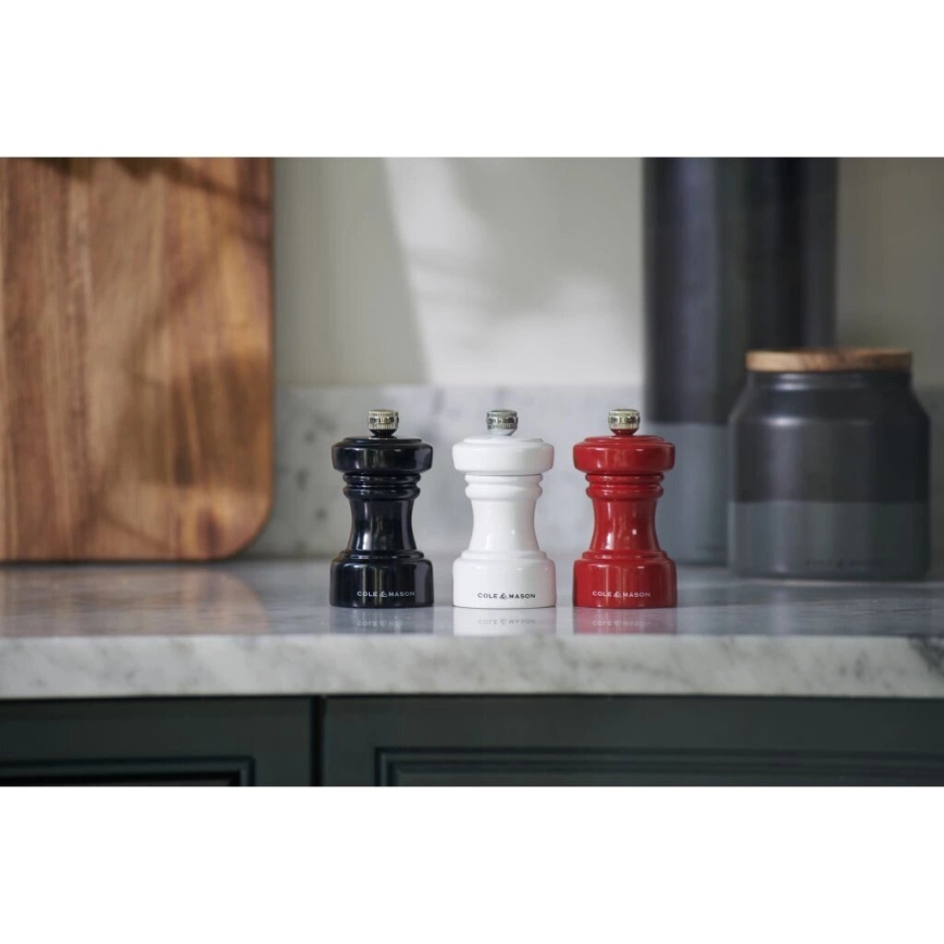 Cole&Mason - Mlinac za papar HOXTON 10,4 cm bukva/sjajna bijela