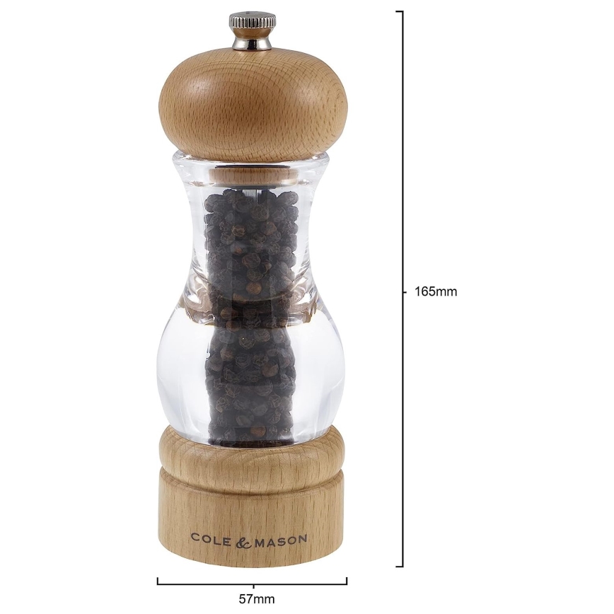 Cole&Mason - Set mlinaca za sol i papar BEECH 2 kom bukva 16,5 cm