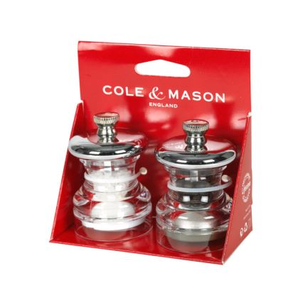 Cole&Mason - Set mlinaca za sol i papar BUTTON 2 kom 6,5 cm