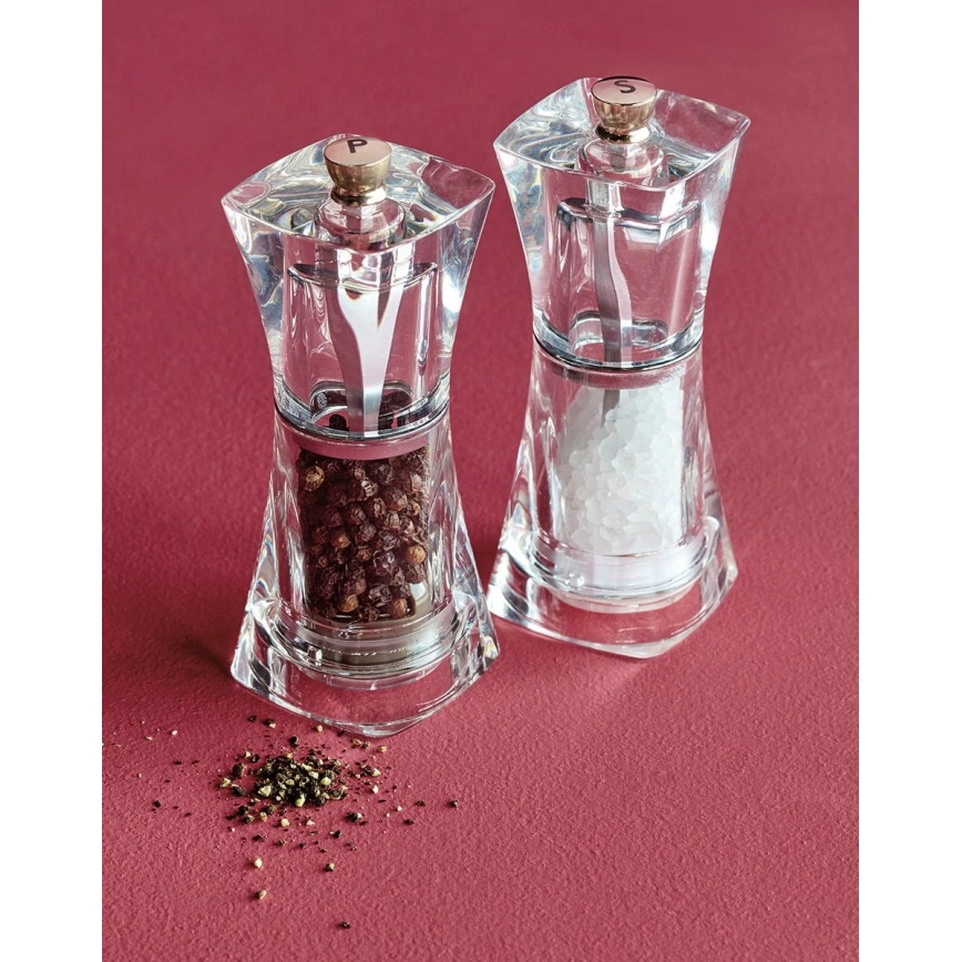 Cole&Mason - Set mlinaca za sol i papar CRYSTAL 2 kom 12,5 cm