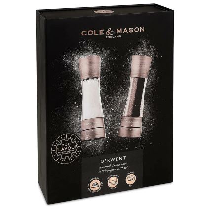 Cole&Mason - Set mlinaca za sol i papar DERWENT 2 kom 19 cm mat krom