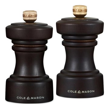Cole&Mason - Set mlinaca za sol i papar HOXTON 2 kom 10,4 cm bukva/smeđa