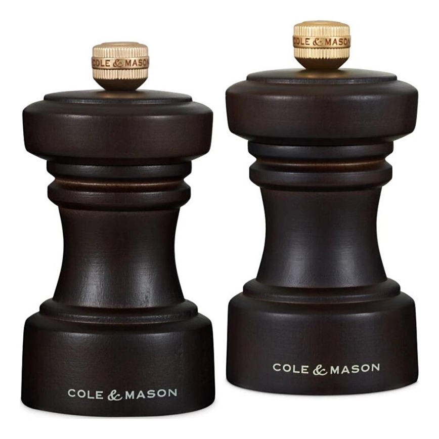 Cole&Mason - Set mlinaca za sol i papar HOXTON 2 kom 10,4 cm bukva/smeđa