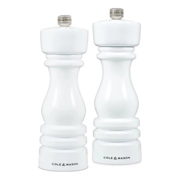 Cole&Mason - Set mlinaca za sol i papar LONDON 2 kom 18 cm bukva/bijela
