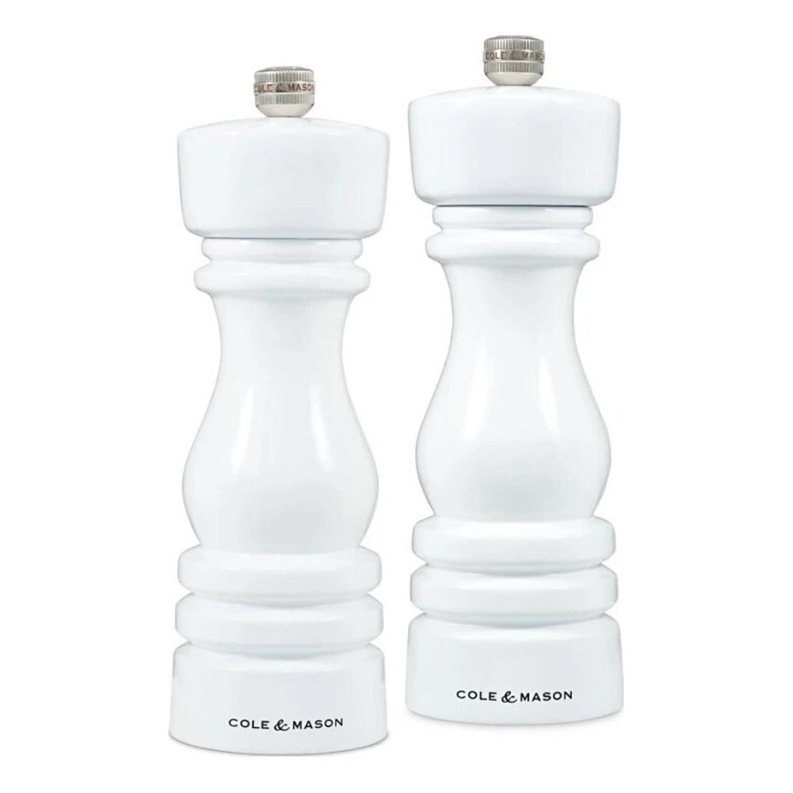 Cole&Mason - Set mlinaca za sol i papar LONDON 2 kom 18 cm bukva/bijela