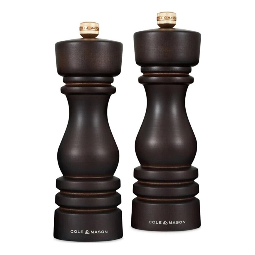 Cole&Mason - Set mlinaca za sol i papar LONDON 2 kom 18 cm bukva/smeđa