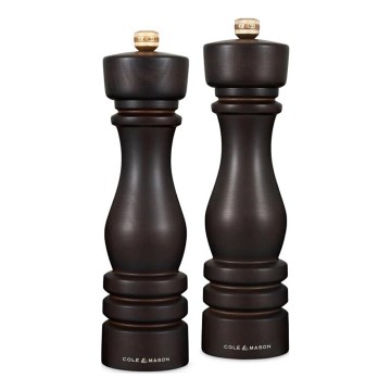 Cole&Mason - Set mlinaca za sol i papar LONDON 2 kom 22 cm bukva/smeđa