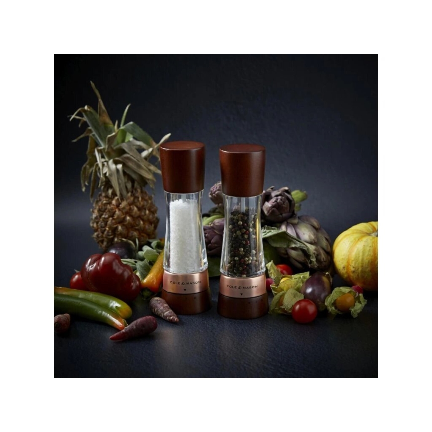Cole&Mason - Set mlinca za sol i papar DERWENT 2 komada 19 cm buk/smeđa