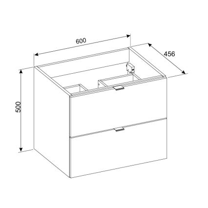 COMAD DALIA CASHMERE 82-60-46-2S - Kupaonski ormarić ispod umivaonika DALIA 50x60 cm bež