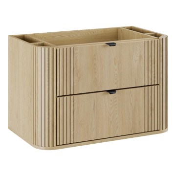 COMAD OVALIA CREMONA 82-80-46-2S - Kupaonski ormarić OVALIA 52x80 cm za umivaonik, hrast cremona
