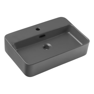 COMAD TRUST 2 MATT DARK GREY ( E-6282 ) - Nadgradni umivaonik TRUST 55x38 cm keramika/mat siva