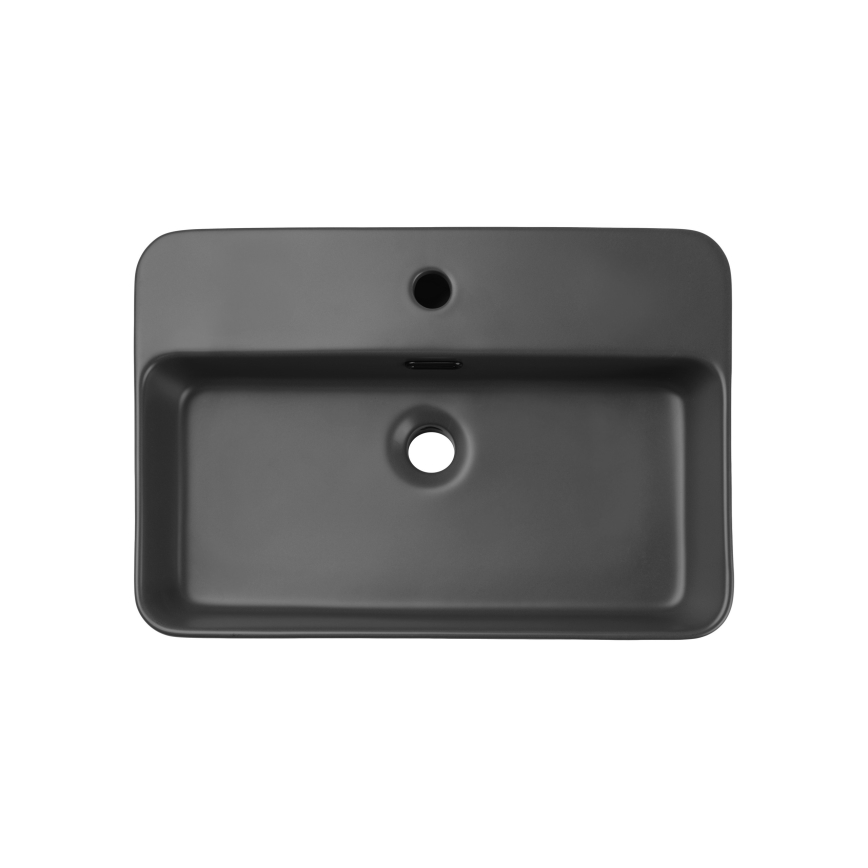 COMAD TRUST 2 MATT DARK GREY ( E-6282 ) - Nadgradni umivaonik TRUST 55x38 cm keramika/mat siva