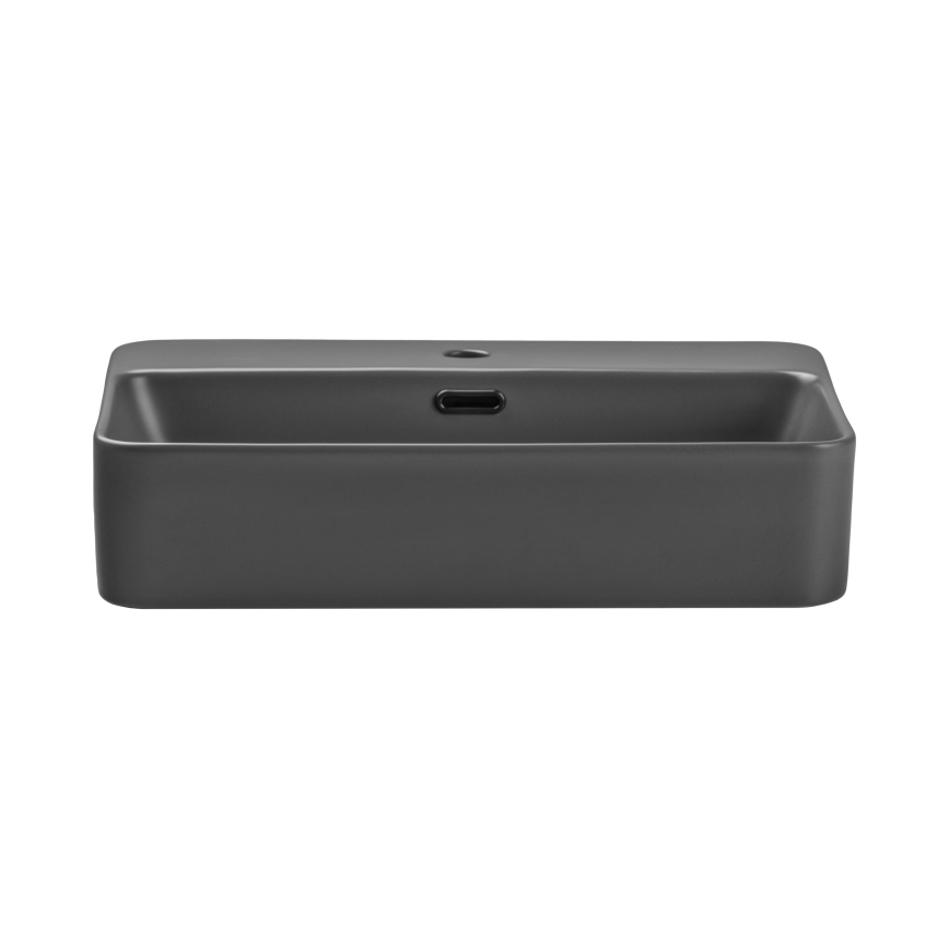 COMAD TRUST 2 MATT DARK GREY ( E-6282 ) - Nadgradni umivaonik TRUST 55x38 cm keramika/mat siva
