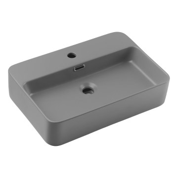COMAD TRUST 2 MATT LIGHT GREY ( E-6282 ) - Nadgradni umivaonik TRUST 55x38 cm keramika/mat siva