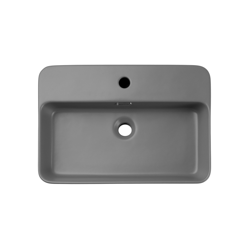 COMAD TRUST 2 MATT LIGHT GREY ( E-6282 ) - Nadgradni umivaonik TRUST 55x38 cm keramika/mat siva