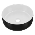 COMAD UM-6259 SIMPLE 8. - Ugradbeni umivaonik SIMPLE promjera 36 cm keramika/mat bijela/mat crna