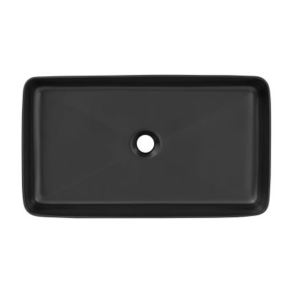 COMAD UM-6275 SLIM 60 BLACK DP - Nadgradni umivaonik SLIM 61x34 cm keramika/mat crna
