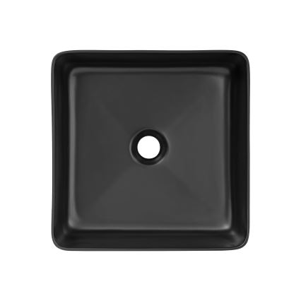 COMAD UM-6276 SLIM 40 BLACK DP - Nadgradni umivaonik SLIM 37x37 cm keramika/mat crna