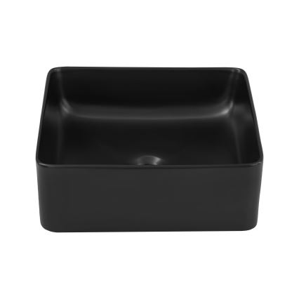 COMAD UM-6276 SLIM 40 BLACK DP - Nadgradni umivaonik SLIM 37x37 cm keramika/mat crna