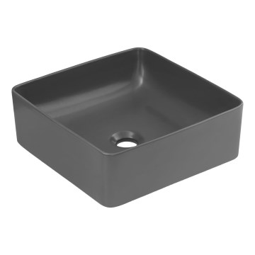 COMAD UM-6276 SLIM 40 GREY DP - Nadgradni umivaonik SLIM 37x37 cm keramika/mat siva