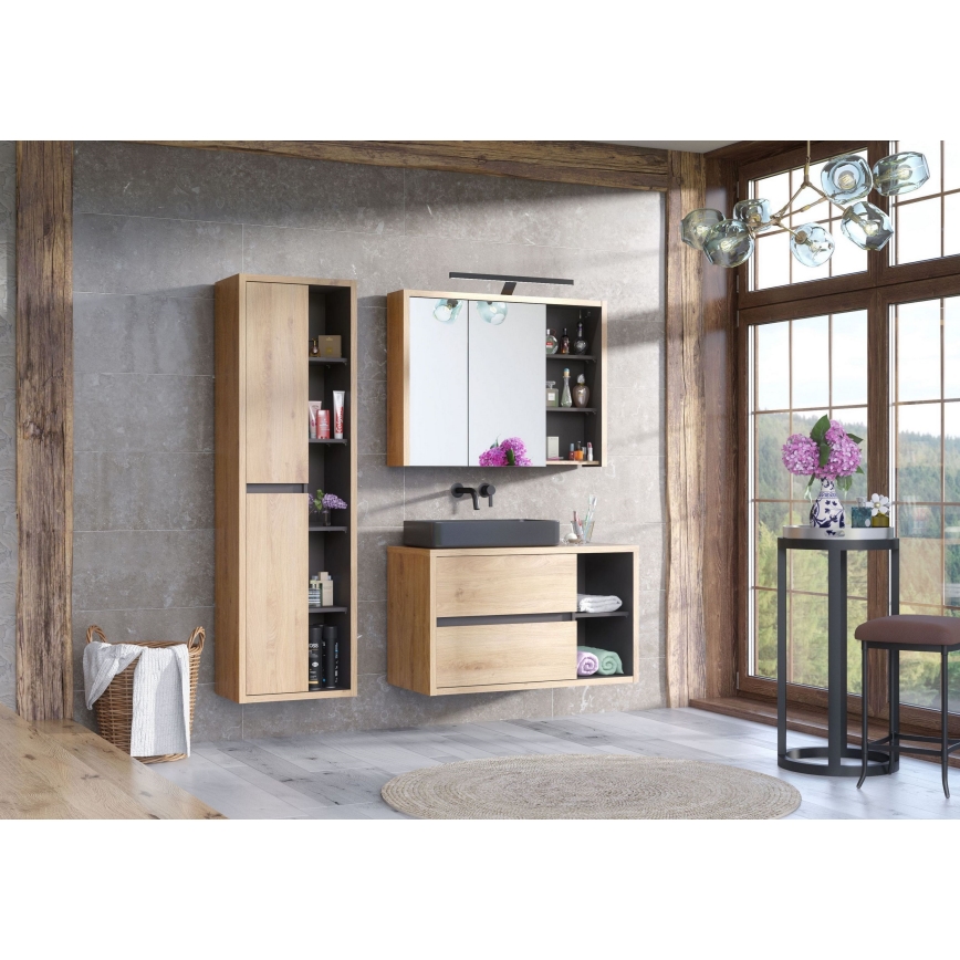 COMAD UM-6276 SLIM 40 GREY DP - Nadgradni umivaonik SLIM 37x37 cm keramika/mat siva