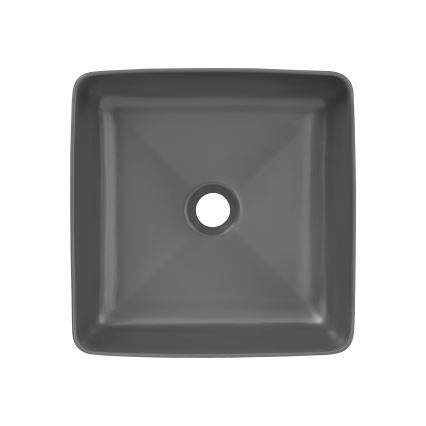COMAD UM-6276 SLIM 40 GREY DP - Nadgradni umivaonik SLIM 37x37 cm keramika/mat siva