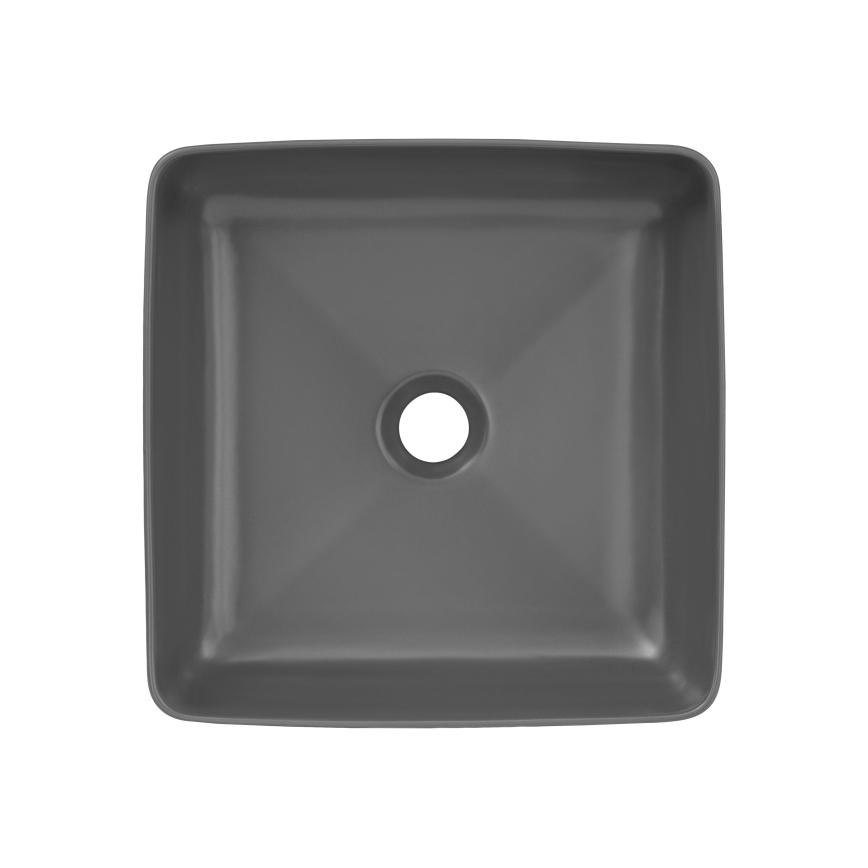 COMAD UM-6276 SLIM 40 GREY DP - Nadgradni umivaonik SLIM 37x37 cm keramika/mat siva