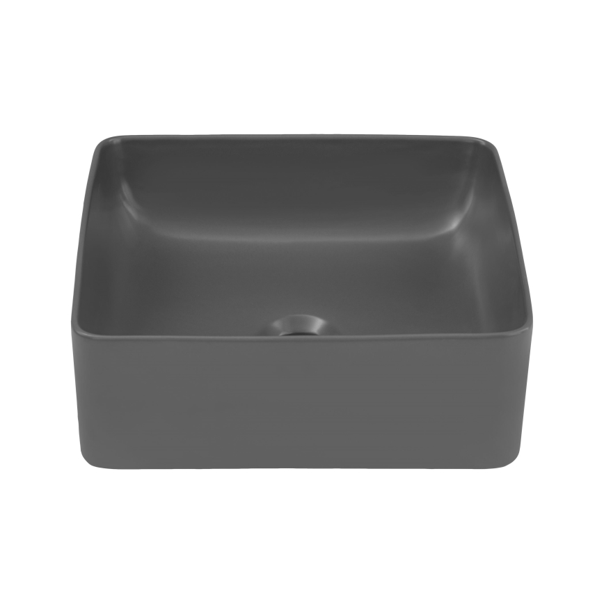 COMAD UM-6276 SLIM 40 GREY DP - Nadgradni umivaonik SLIM 37x37 cm keramika/mat siva