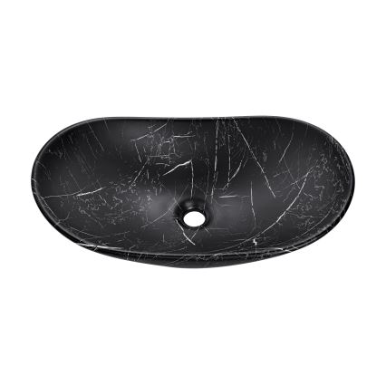 COMAD UN-LENA-MB2 - Nadgradni umivaonik LENA 61,5x36 cm keramika/mat crna