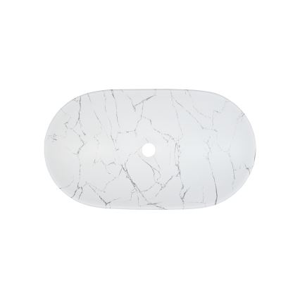 COMAD UN-LENA-MW17 - Nadgradni umivaonik LENA 61,5x36 cm keramika/mat bijela