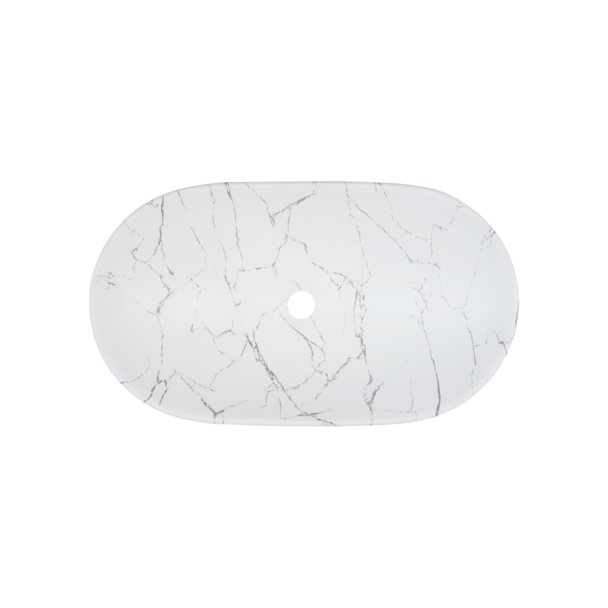 COMAD UN-LENA-MW17 - Nadgradni umivaonik LENA 61,5x36 cm keramika/mat bijela