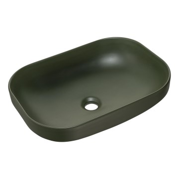 COMAD UN-NELI-MFG - Nadgradni umivaonik NELI 50,4x35,2 cm keramika/mat zelena