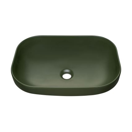 COMAD UN-NELI-MFG - Nadgradni umivaonik NELI 50,4x35,2 cm keramika/mat zelena