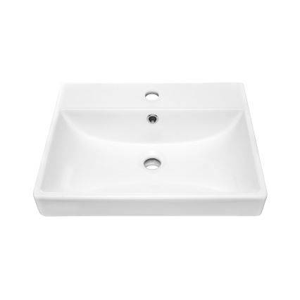 COMAD UN-RITA-GW-50 - Nadgradni umivaonik RITA 50x40 cm keramika/sjajna bijela