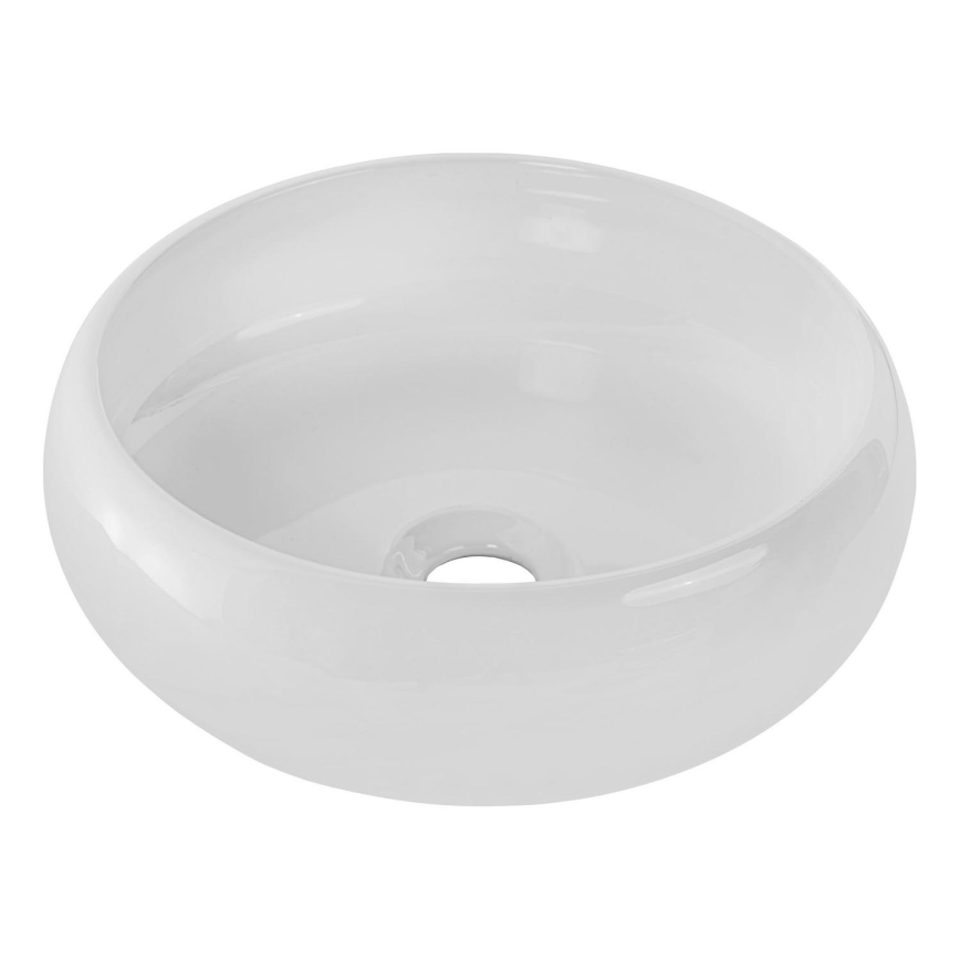 COMAD UN-WIKI-SW - Nadgradni umivaonik WIKI pr. 36 cm keramika/sjajna bijela