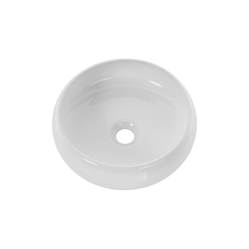 COMAD UN-WIKI-SW - Nadgradni umivaonik WIKI pr. 36 cm keramika/sjajna bijela