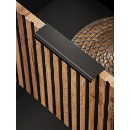 COMAD XILO BLACK WOTAN 82-80-D-2S - Kupaonski ormarić ispod umivaonika XILO 57x80,2 cm crna/hrast wotan