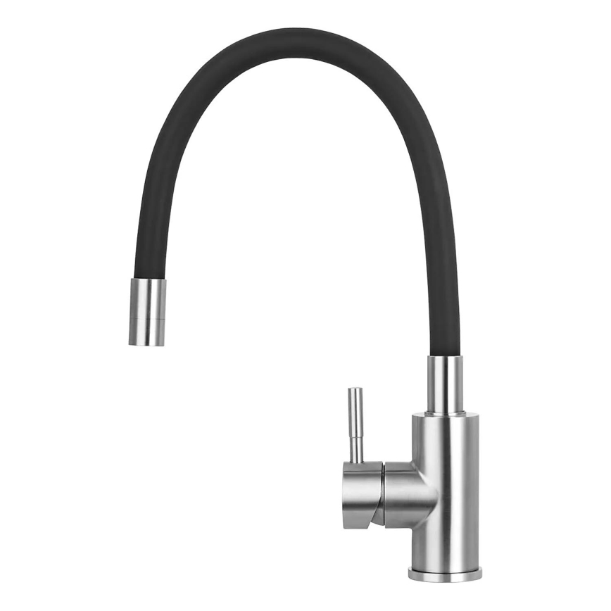 Concept BDC7138 - Slavina za sudoper s fleksibilnim izljevom, sjajni krom/crna